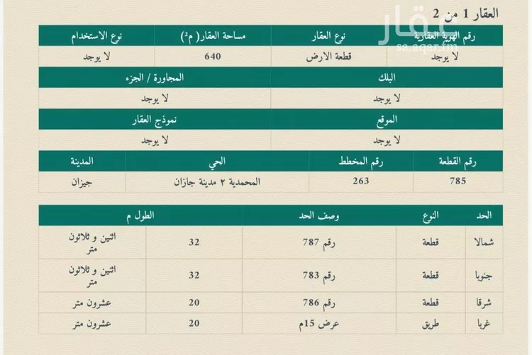 أرض للبيع في شارع طريق الملك فهد, حي المحمدية 2, مدينة جازان, منطقة جازان 11