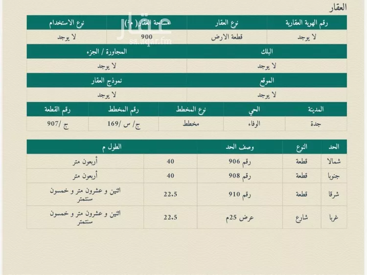 Land for Sale in Jeddah Ar Rahmaniyah