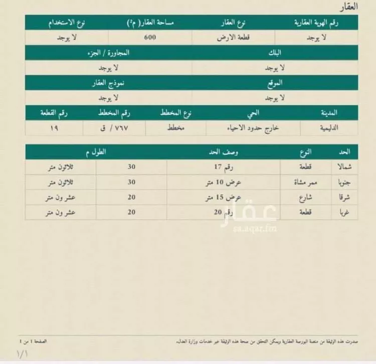 Land for Sale in Ar Rass qasr ibn ogail