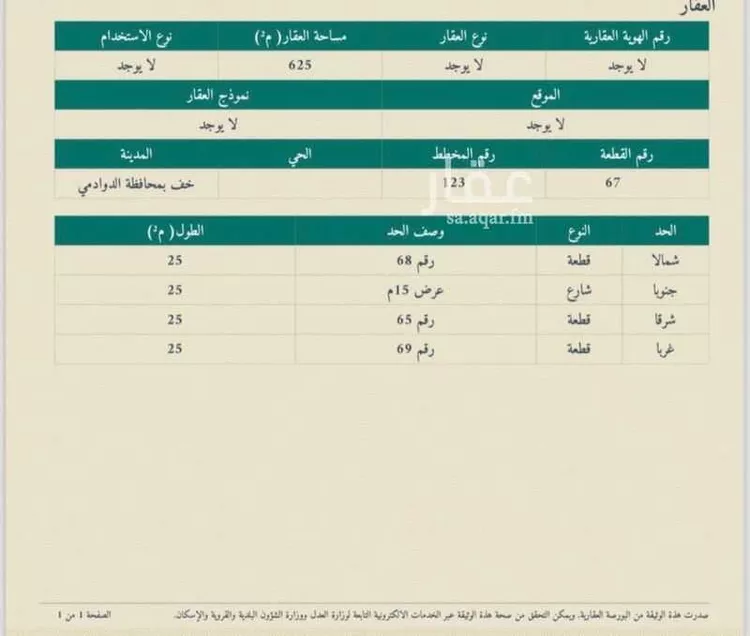 Land for Sale in Al Duwadimi Ar Rabwah