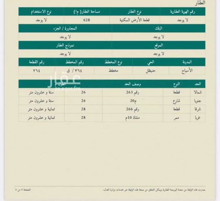 أرض للبيع في مدينة حنيظل, منطقة القصيم صورة 2