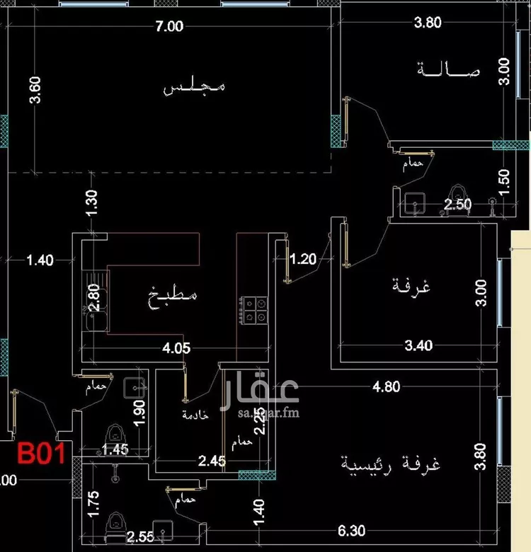 شقة للبيع في شارع طريف, حي النرجس, مدينة الرياض, منطقة الرياض صورة 5