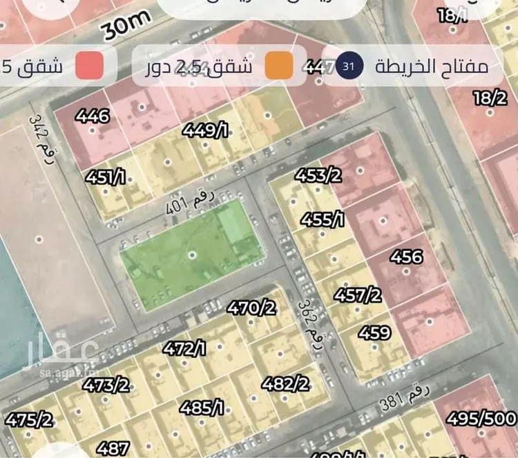 أرض للبيع في شارع رقم 457 ، حي المونسية ، الرياض ، منطقة الرياض صورة 2