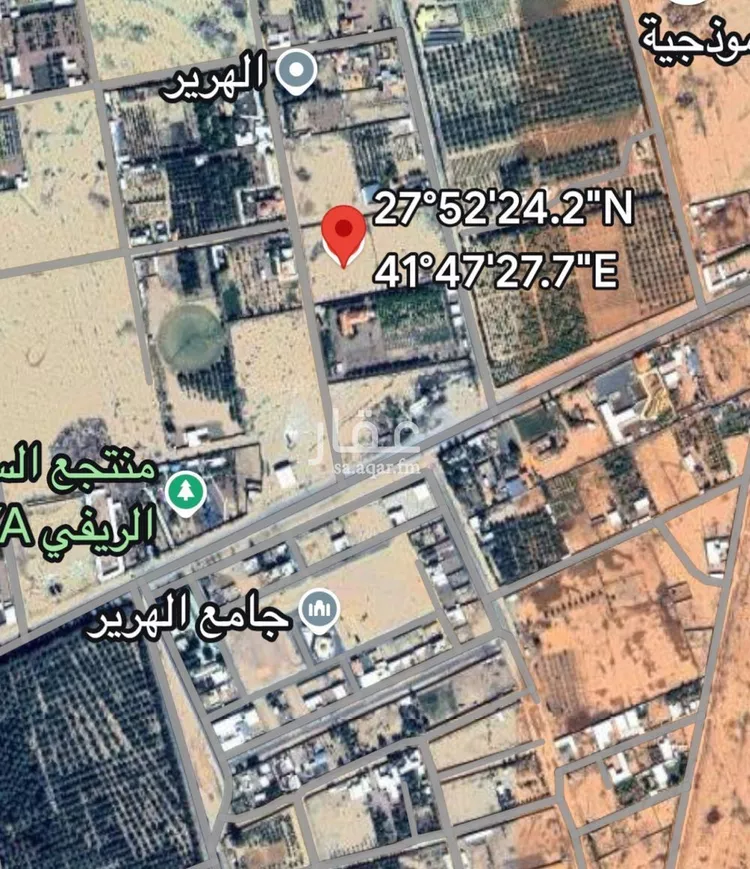 أرض للبيع في شارع الهرير 42, حي الهرير, مدينة الهرير, منطقة حائل صورة 2