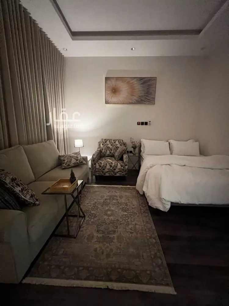 استديو مفروش للحجز في شارع الأمير ناصر بن سعود بن فرحان آل سعود ، حي الصحافة ، الرياض ، منطقة الرياض