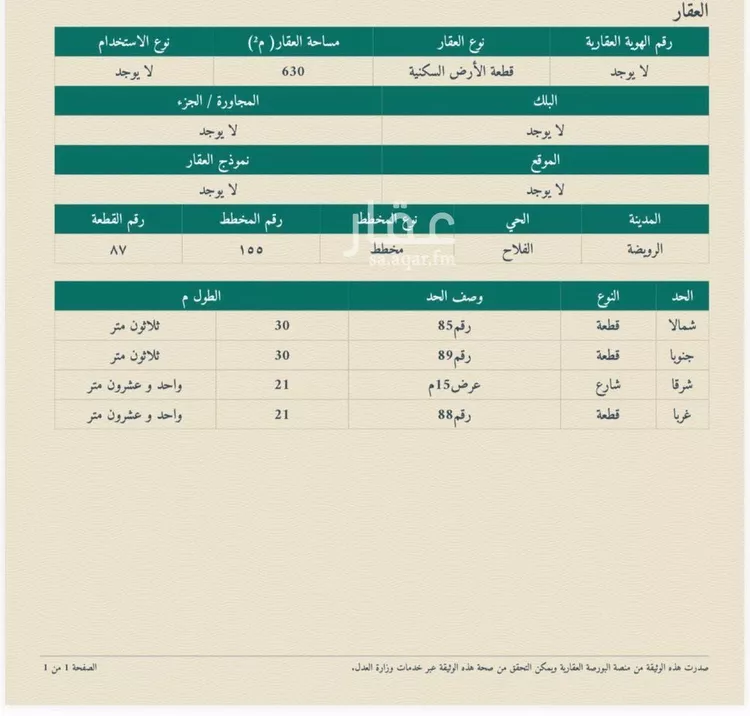 أرض للبيع في شارع ابن عبدوس, حي الفلاح, مدينة القويعية - الرويضة, منطقة الرياض