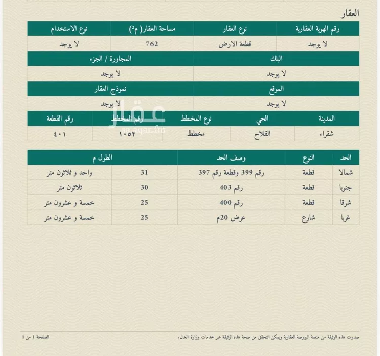 أرض للبيع في حي الروابي, مدينة شقراء, منطقة الرياض صورة 3