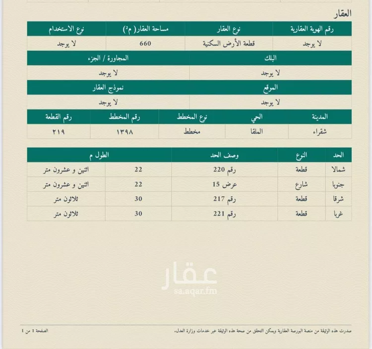 أرض للبيع في شارع الملك عبدالله 10, حي الملك عبدالله, مدينة شقراء, منطقة الرياض صورة 3