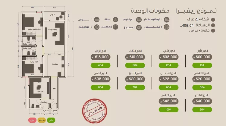 Apartment for Sale in Al Khobar Al Hamra 6