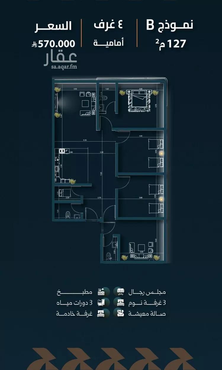 شقة للبيع في شارع شجاع بن وهب, حي السلامة, مدينة جدة, منطقة مكة المكرمة صورة 2