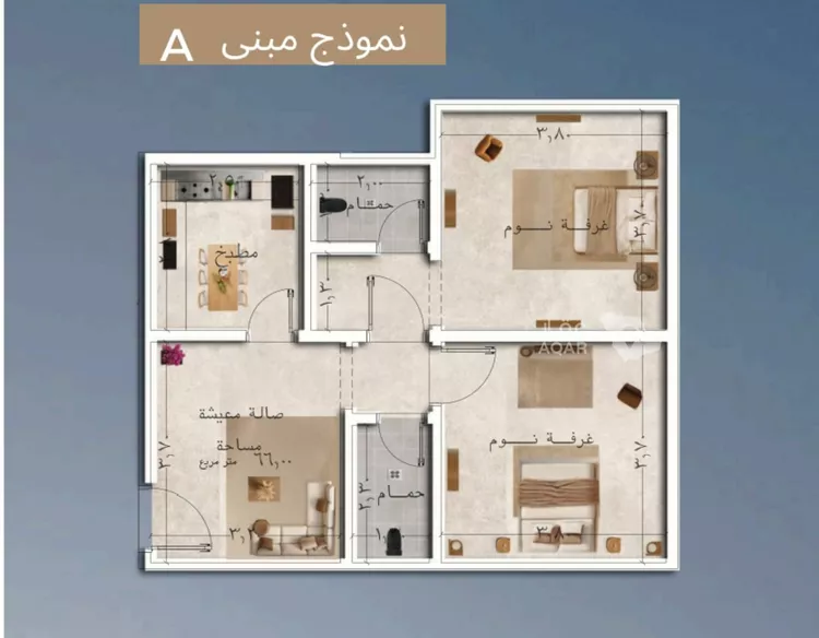 شقة للبيع في شارع قاسيون, حي الياقوت, مدينة جدة, منطقة مكة المكرمة صورة 2