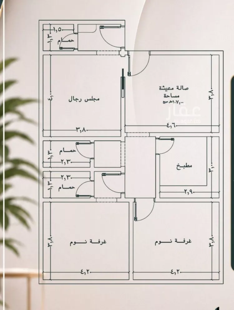 شقة للبيع في شارع نومان, حي النزهة, مدينة جدة, منطقة مكة المكرمة صورة 2