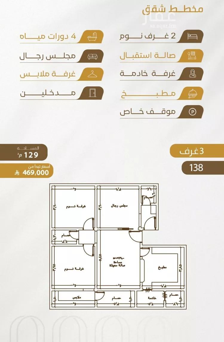 شقة للبيع في شارع سهل بن حنيف, حي الورود, مدينة جدة, منطقة مكة المكرمة صورة 2