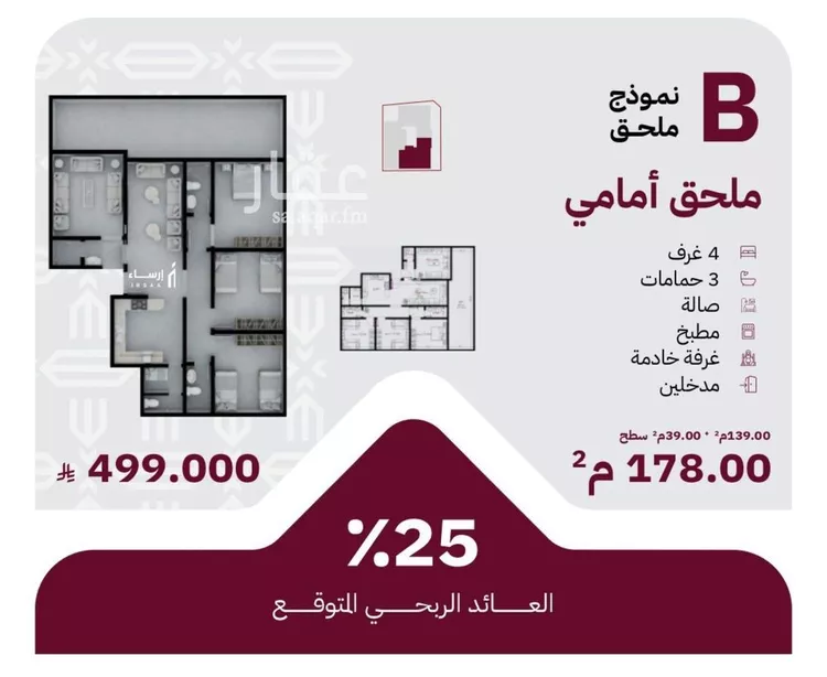 شقة للبيع في شارع عثمان ابن عوف, حي الريان, مدينة جدة, منطقة مكة المكرمة صورة 2