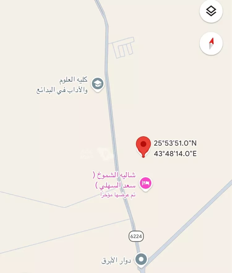 أرض للبيع في شارع الملك فيصل, حي الجامعة, مدينة البدائع, منطقة القصيم 3