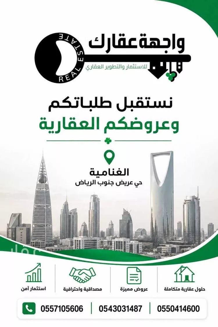 أرض للبيع في شارع وثيث, حي الغنامية, مدينة الرياض, منطقة الرياض صورة 2