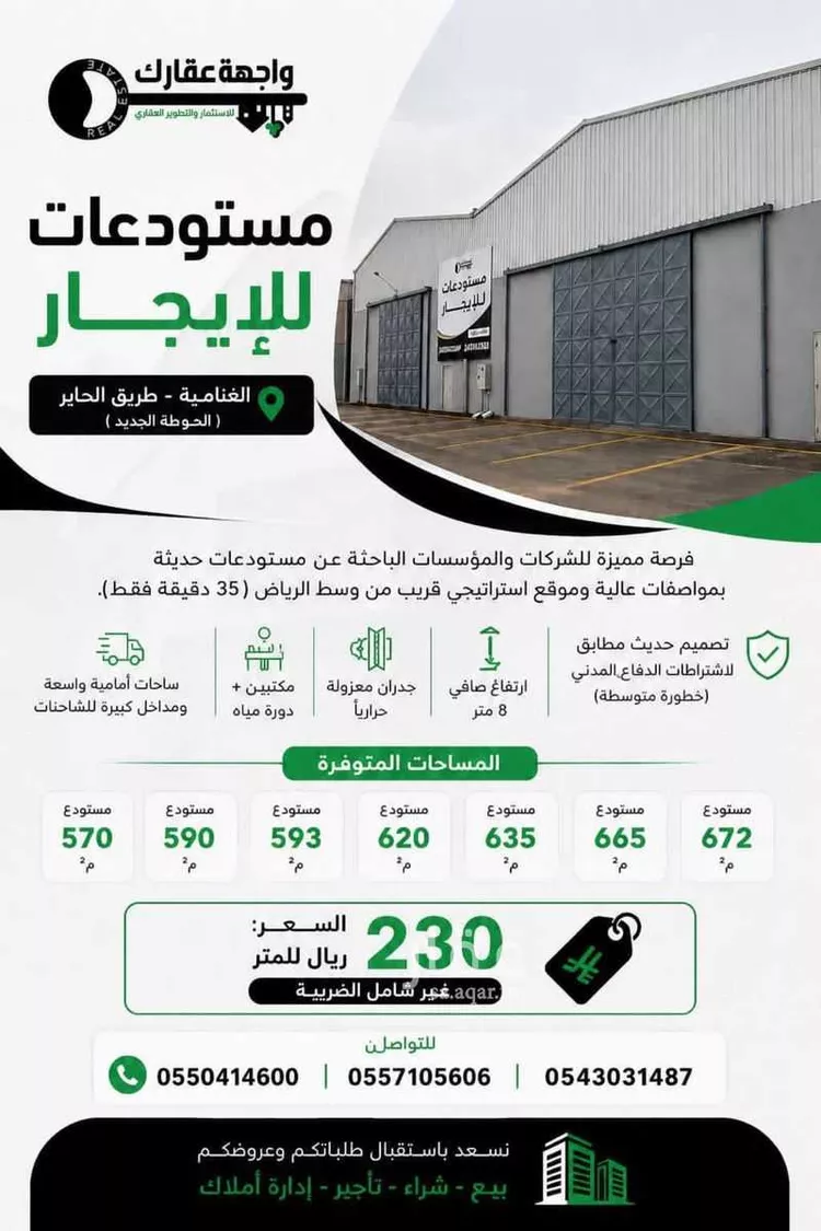 Warehouse for Rent in Riyadh Al Ghnamiah صورة 2