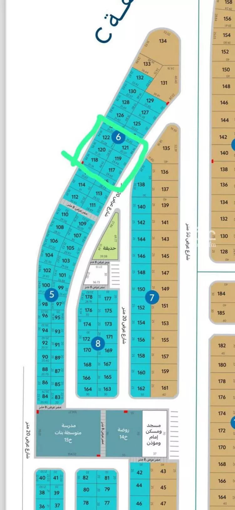 أرض للبيع في شارع البحر 777, حي البحر, مدينة الجبيل, المنطقة الشرقية صورة 4