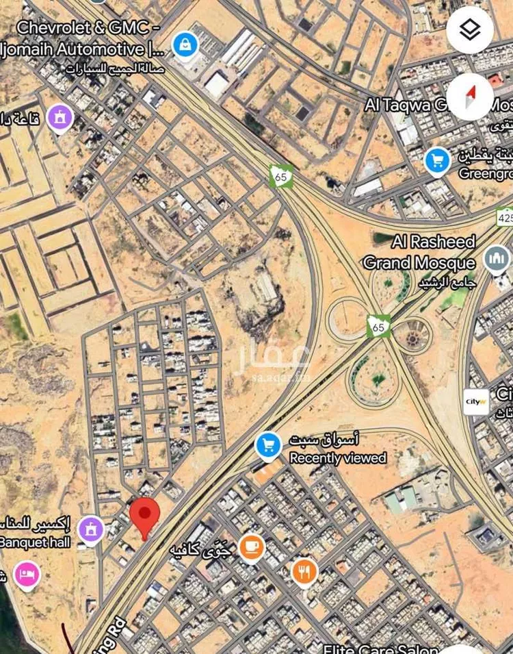 أرض للبيع في شارع الشقة 435, حي المنصورة, مدينة بريدة, منطقة القصيم