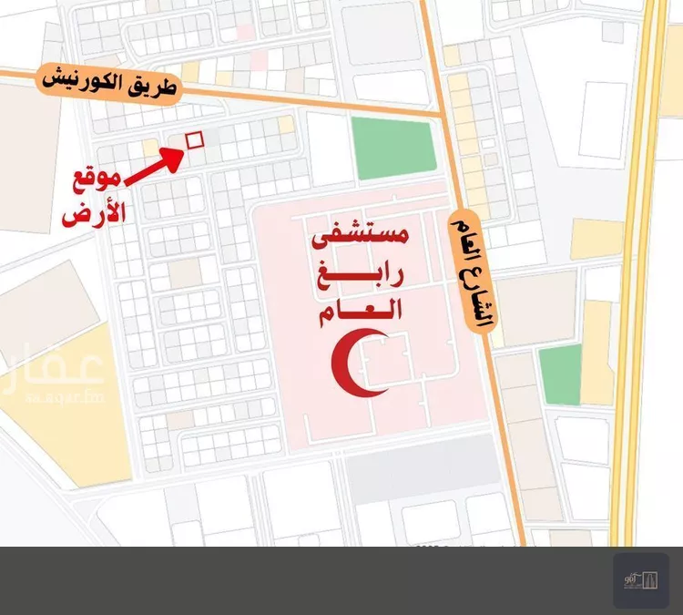 أرض للبيع في شارع شارع وابصة بن معبد, حي الربوة, مدينة رابغ, منطقة مكة المكرمة صورة 2