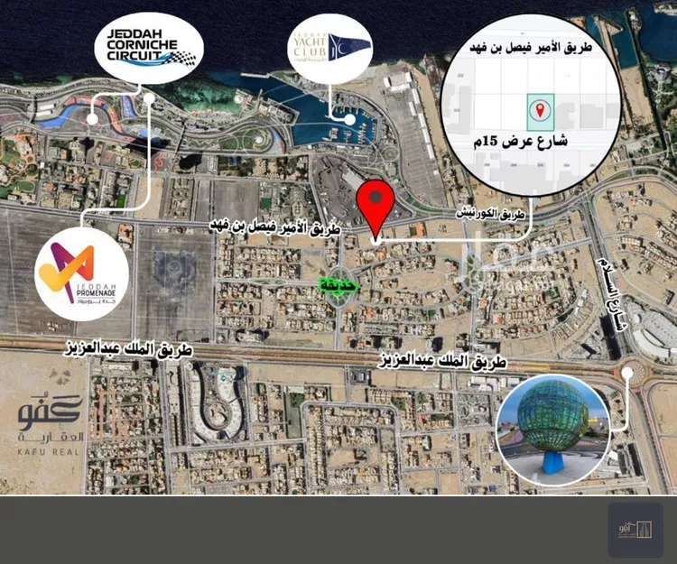 أرض للبيع في شارع ضمرة بن الحصين, حي الشاطئ, مدينة جدة, منطقة مكة المكرمة صورة 2