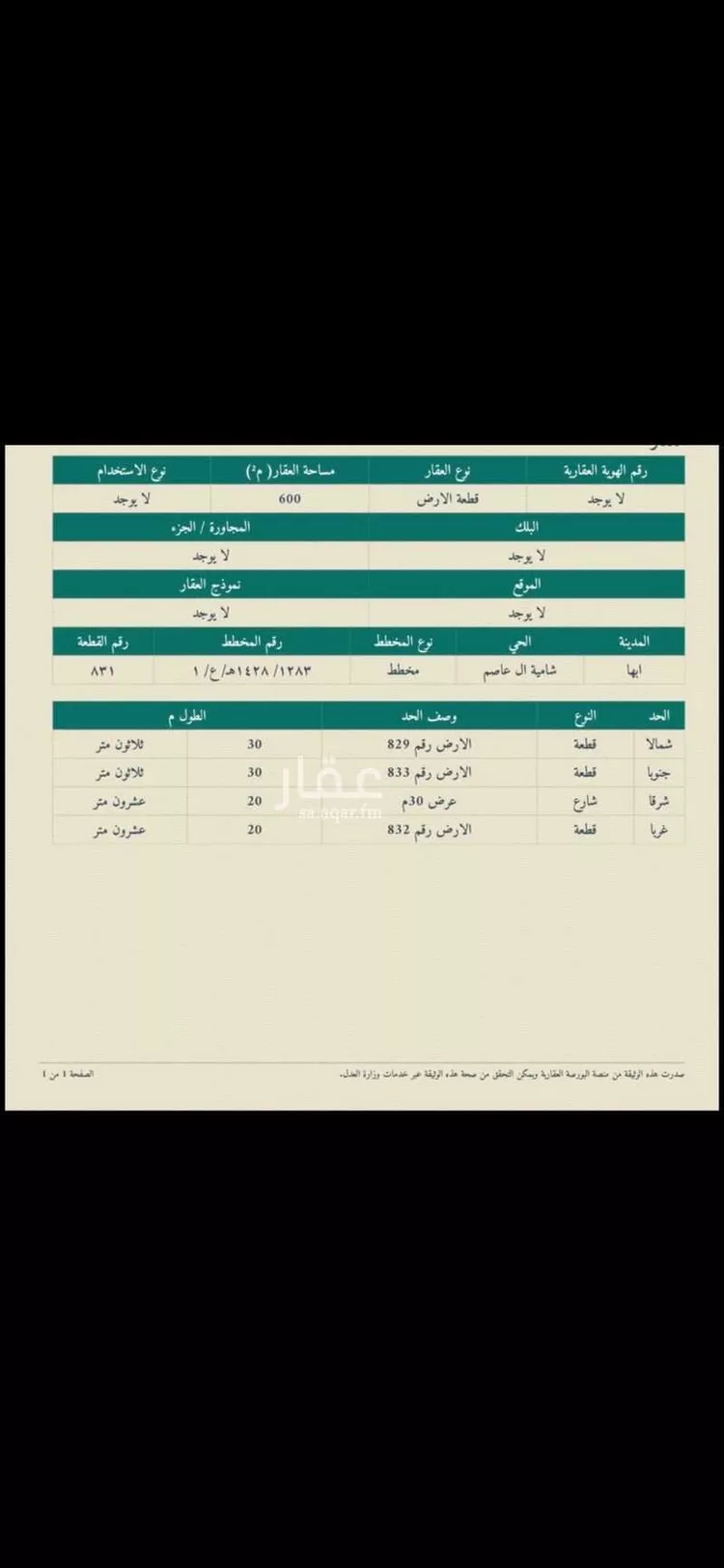 أرض للبيع في حي السوسن, مدينة أبها, منطقة عسير صورة 2