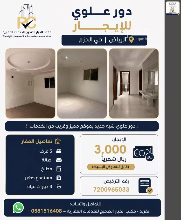 Floor for Rent in Riyadh Al Hazm