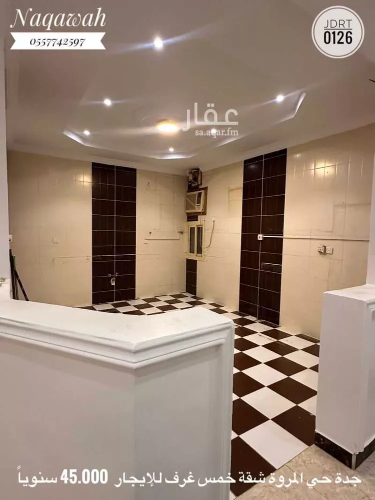 شقة للإيجار في شارع محمد بن علي بن ابي طالب, حي المروة, مدينة جدة, منطقة مكة المكرمة صورة 2