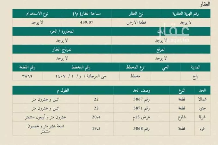 أرض للبيع في شارع خطاب بن الحارث بن معمر ، حي الفرنيسية الشرقية ، رابغ ، رابغ صورة 4