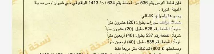 أرض للبيع في شارع الفضل ابن ميمون, حي نبلاء, مدينة المدينه المنوره, منطقة المدينة المنورة