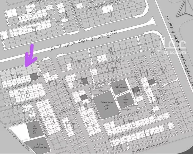 أرض للبيع في شارع جبر بن عتيك, حي الجصة, مدينة المدينة المنورة, منطقة المدينة المنورة