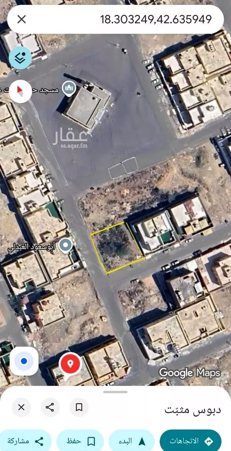 أرض للبيع في شارع محمد طاهر العقيلي, حي النور, مدينة خميس مشيط, منطقة عسير