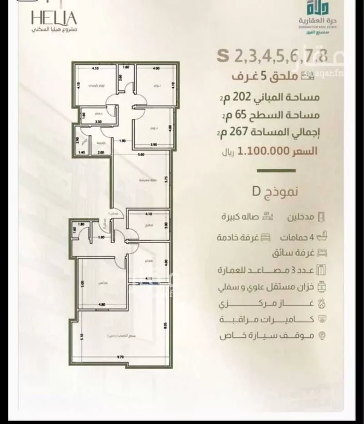 شقة للبيع في شارع طريق الملك فهد فرعي, حي النزهة, مدينة جدة, منطقة مكة المكرمة صورة 2