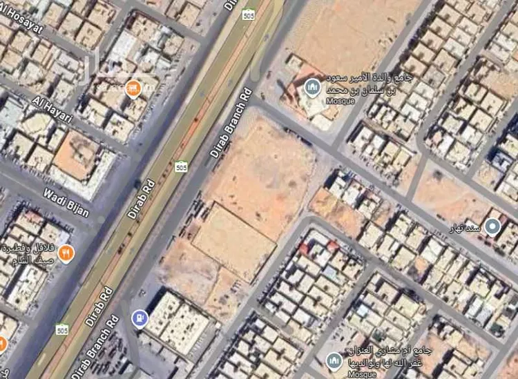 أرض للبيع في شارع ديراب الفرعي, حي أحد, مدينة الرياض, منطقة الرياض صورة 2