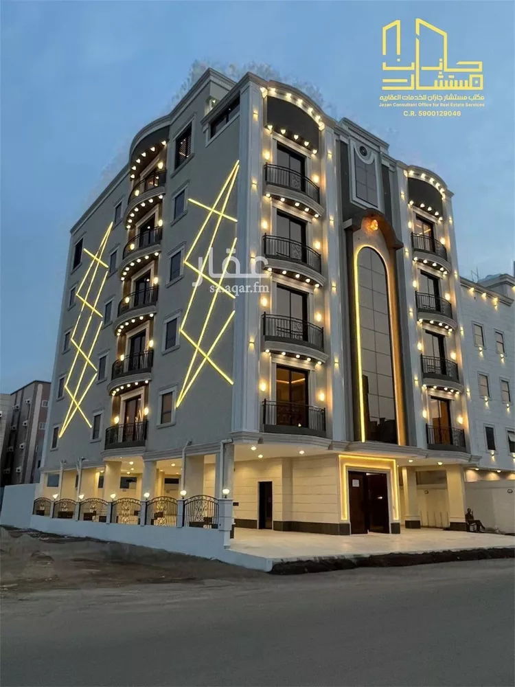 شقة للبيع في شارع قدامه بن جعفر, حي الرحاب 2, مدينة جازان, منطقة جازان