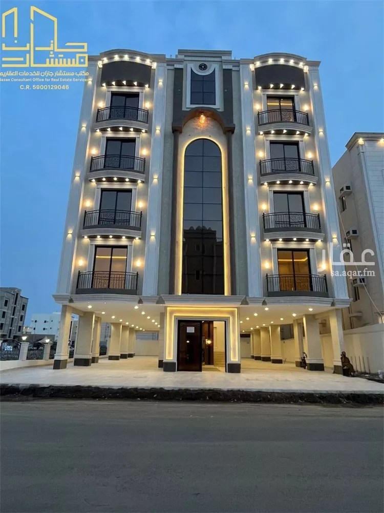 شقة للبيع في شارع قدامه بن جعفر, حي الرحاب 2, مدينة جازان, منطقة جازان