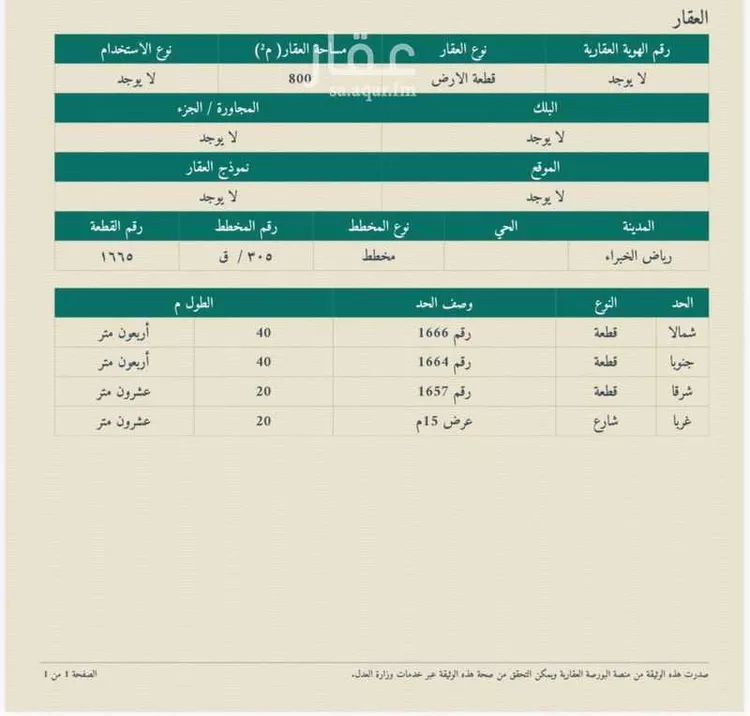 أرض للبيع في حي طيبة, مدينة رياض الخبراء, منطقة القصيم