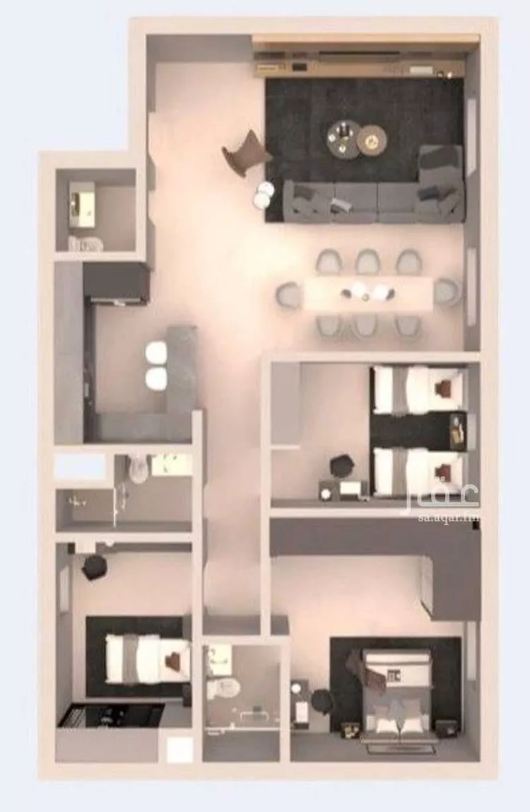 شقة للإيجار في شارع محبوب بن جوهر ، حي المهدية ، الرياض ، منطقة الرياض صورة 2