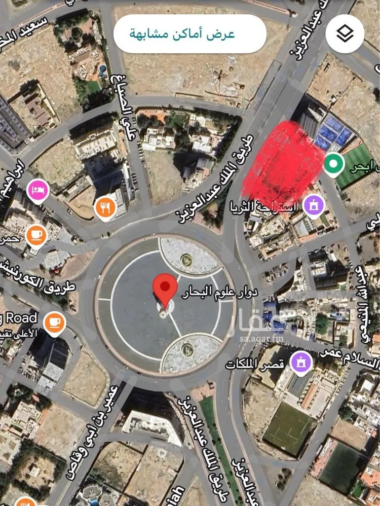 أرض للإيجار في شارع طريق الملك عبدالعزيز, حي أبحر الجنوبية, مدينة جدة, منطقة مكة المكرمة