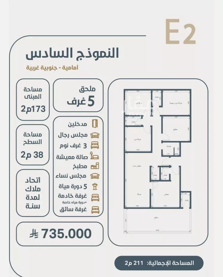 شقة للبيع في شارع ابو مصعب الاسدي, حي النعيم, مدينة جدة, منطقة مكة المكرمة صورة 3
