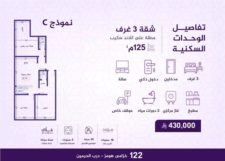 شقة للبيع في شارع احمد بن عيسى الرومي, حي الفيحاء, مدينة جدة, منطقة مكة المكرمة