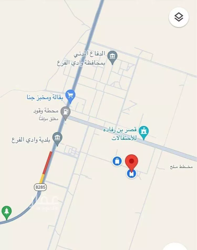 أرض للبيع في حي مخطط وادي  الفرع, مدينة وادي  الفرع, منطقة المدينة المنورة صورة 2