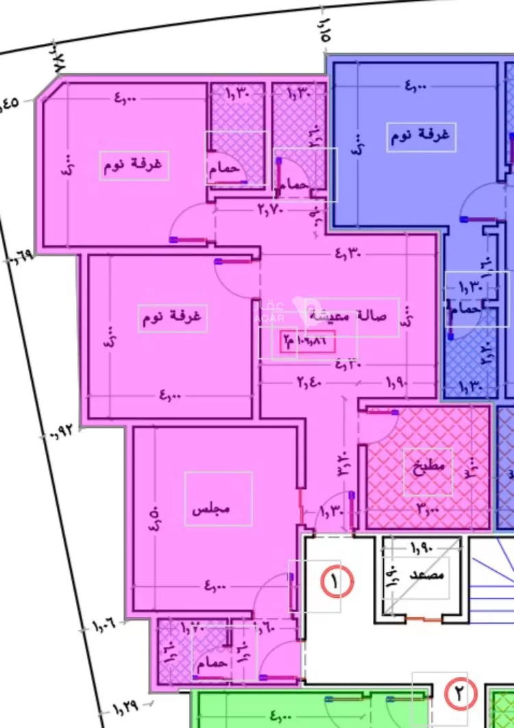 شقة للبيع في شارع المنار 8, حي المنار, مدينة جدة, منطقة مكة المكرمة 3