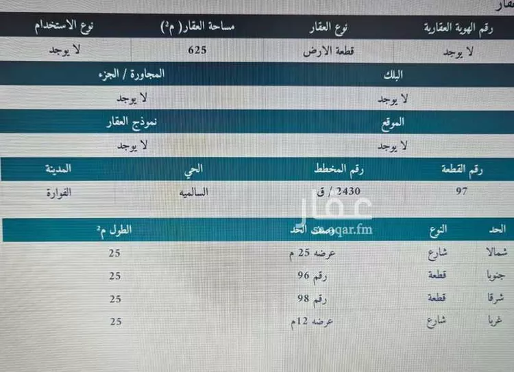 أرض للبيع في شارع 0000000, مدينة البتراء, منطقة القصيم
