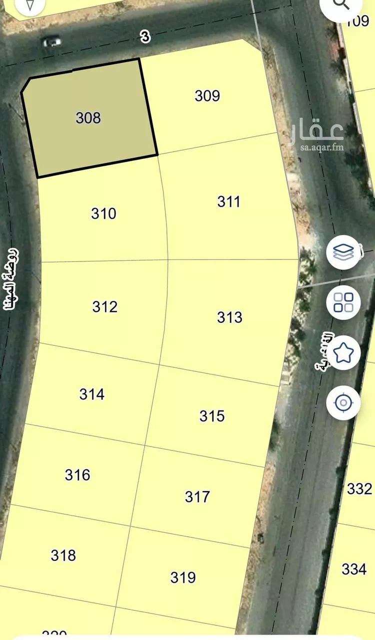 أرض للبيع في شارع روضة المهنا, حي الهدا, مدينة الخبر, المنطقة الشرقية