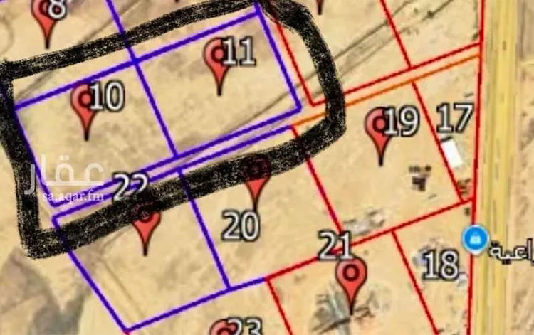 أرض للبيع في حي مزارع الداهنه (القويطير الادني), مدينة مزارع الداهنه (القويطير الادني), منطقة الرياض صورة 2