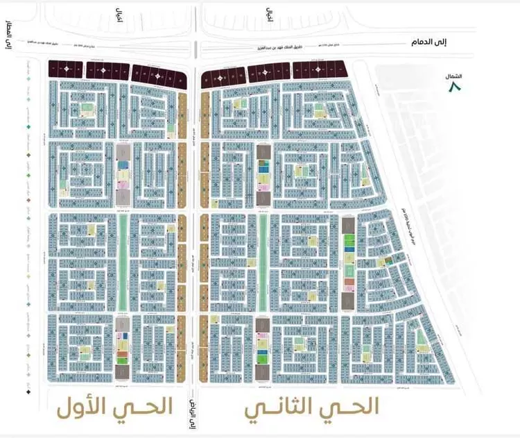 أرض للبيع في شارع ابو المهد, حي المطار, مدينة الدمام, المنطقة الشرقية صورة 3