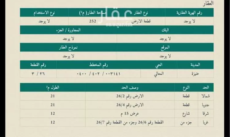 Land for Sale in Unayzah Al Jawharah