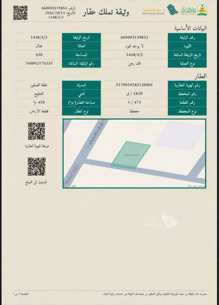 أرض للبيع في شارع طريق الأمير سلطان بن عبد العزيز, حي الخليج, مدينة عقلة الصقور, منطقة القصيم