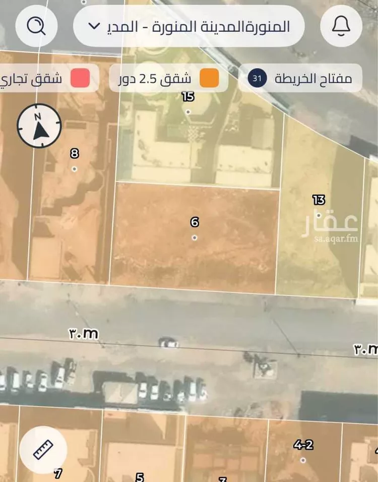 أرض للبيع في شارع محمد بن سنجر الجرجانى, حي السكب, مدينة المدينة المنورة, منطقة المدينة المنورة صورة 3